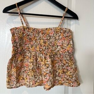 American Eagle Outfitters Floral Camisole in Yellow and Pink